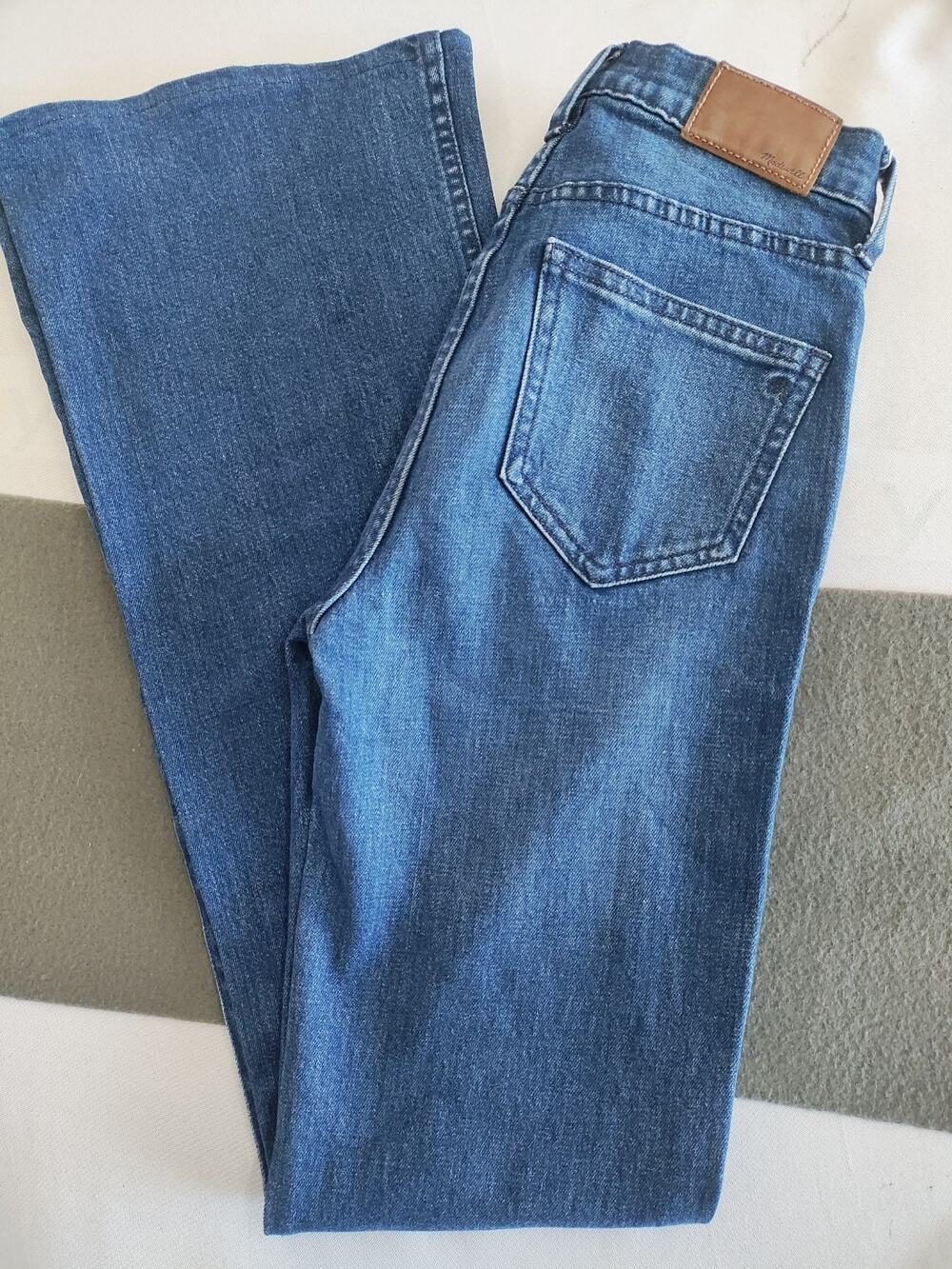 Madewell Flea Market Flare Jeans Women's 24 Good Dark Wash High Rise Hippie Boho